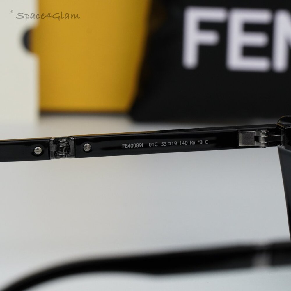 Fendi Women Sunglasses Black Grey Pattern Cat Eye FE40089I 72U FOLDING BRAND NEW - Picture 5 of 11